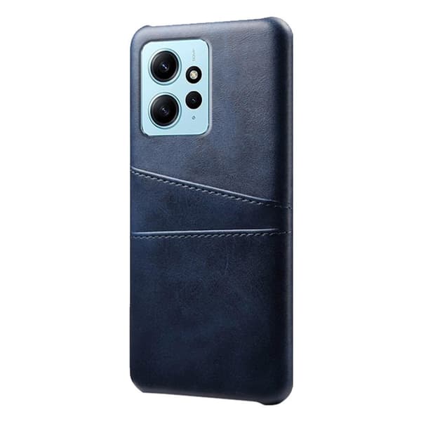 SKALO Xiaomi Redmi Note 12 4G PU-nahkainen Korttikotelo - Sininen