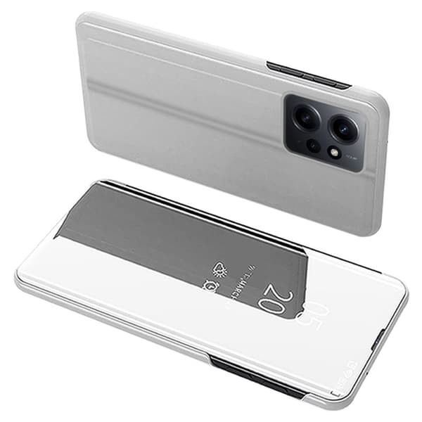 SKALO Xiaomi Redmi Note 12 4G Clear View Mirror Lompakko - Hopea