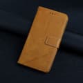 Pikkukuva 6 / 8: SKALO Xiaomi Redmi Note 12 4G Kohokuvioitu PU Nahka Lompakkokotelo - Vaaleanruskea
