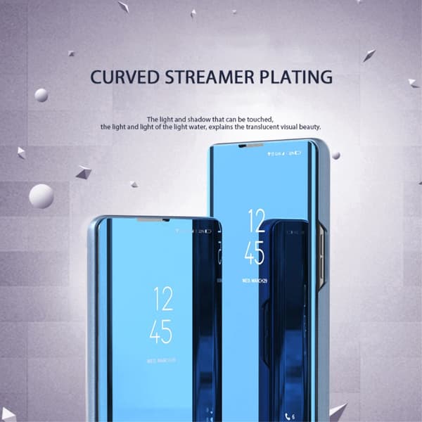 SKALO Xiaomi Redmi Note 12 4G Clear View Spegel fodral - Guld