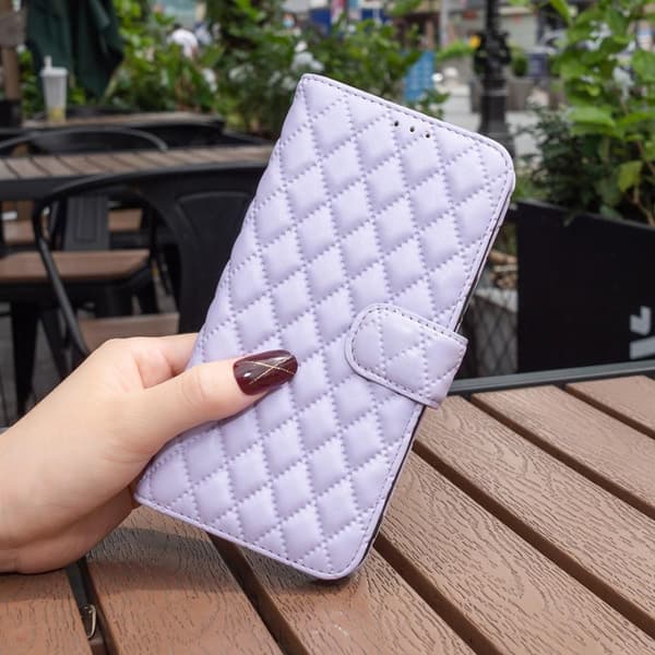 SKALO Xiaomi Redmi Note 12 4G BINFEN COLOR Quiltat Plånbok - Lila