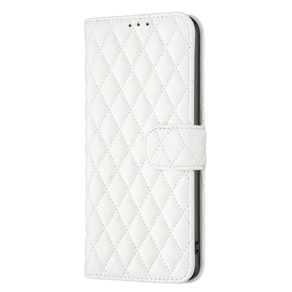 SKALO Xiaomi Redmi Note 12 4G BINFEN COLOR Quiltat Plånbok - Vit