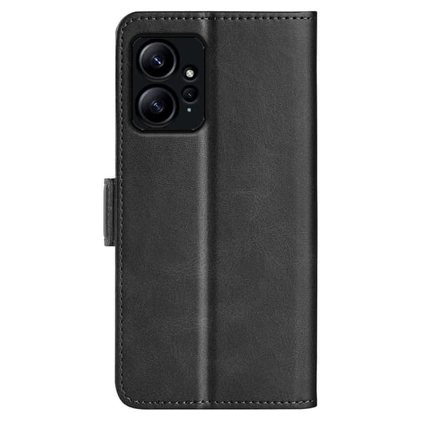 SKALO Xiaomi Redmi Note 12 4G Premium Wallet Lompakkokotelo - Musta