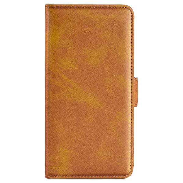 SKALO Xiaomi Redmi Note 12 4G Premium Wallet Flip Cover - Lys brun