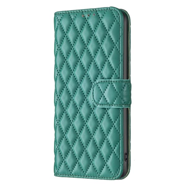 SKALO Xiaomi Redmi Note 12 4G BINFEN COLOR Quiltat Plånbok - Grön