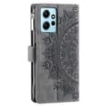 Pikkukuva 9 / 9: SKALO Xiaomi Redmi Note 12 4G Big Wallet Mandala Lompakkokotelo - Harmaa