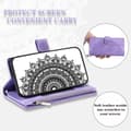 Pikkukuva 3 / 9: SKALO Xiaomi Redmi Note 12 4G Big Wallet Mandala Lompakkokotelo - Violetti