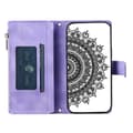 Pikkukuva 2 / 9: SKALO Xiaomi Redmi Note 12 4G Big Wallet Mandala Lompakkokotelo - Violetti