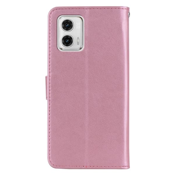 SKALO Motorola Moto G53 5G Mandala Owl Plånboksfodral - Roséguld