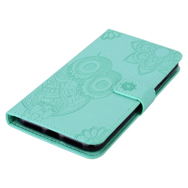 SKALO Motorola Moto G53 5G Mandala Owl Plånboksfodral - Turkos
