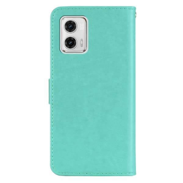 SKALO Motorola Moto G53 5G Mandala Owl Plånboksfodral - Turkos