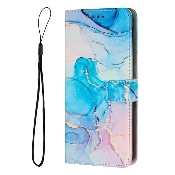 SKALO Motorola Moto G53 5G Marmor 3D Plånboksfodral