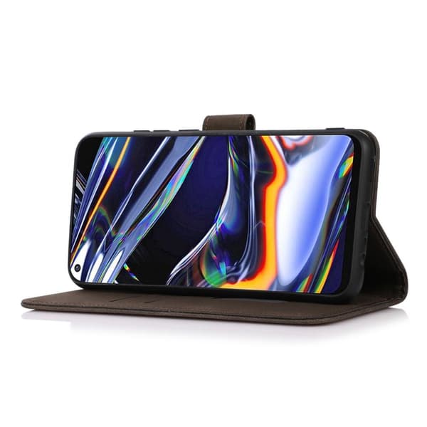 SKALO Asus ROG Phone 7 5G KHAZNEH Lompakkokotelo PU-nahasta - Ruskea
