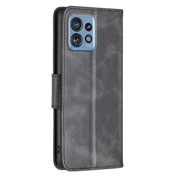 SKALO Motorola Edge 40 Pro 5G Lompakkokotelo PU-nahkaa - Musta