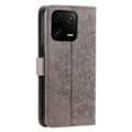 Pikkukuva 6 / 6: SKALO Xiaomi 13 Pro 5G Mandala lompakkokotelo - Harmaa