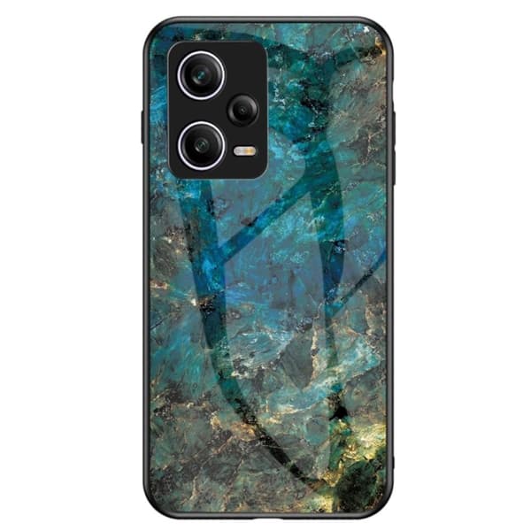 SKALO Xiaomi Redmi Note 12 Pro 5G Marmor hærdet glas TPU Cover - #4