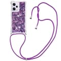 Pikkukuva 1 / 6: SKALO Xiaomi Redmi Note 12 Pro 5G Juoksuhiekka Glitter Mobile kaulapanta - Violetti