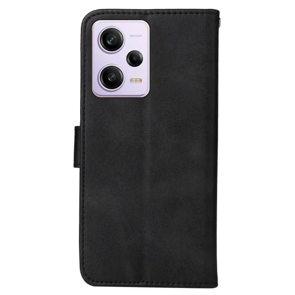 SKALO Xiaomi Redmi Note 12 Pro 5G Plånboksfodral i PU-Läder - Svart