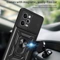 Pikkukuva 4 / 9: SKALO Xiaomi Redmi Note 12 Pro 5G Armor hybridi metallirengas kameran liukusäädin - - Punainen
