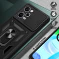 Pikkukuva 5 / 9: SKALO Xiaomi Redmi Note 12 Pro 5G Armor hybridi metallirengas kameran liukusäädin - - Punainen
