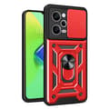 Pikkukuva 1 / 9: SKALO Xiaomi Redmi Note 12 Pro 5G Armor hybridi metallirengas kameran liukusäädin - - Punainen