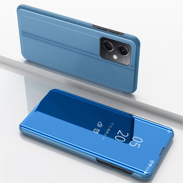 SKALO Xiaomi Redmi Note 12 Pro 5G Clear View Mirror Lompakko - Sininen
