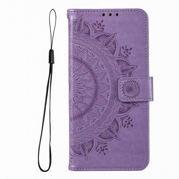 SKALO Xiaomi Redmi Note 12 Pro 5G Mandala Flip Cover - Lilla