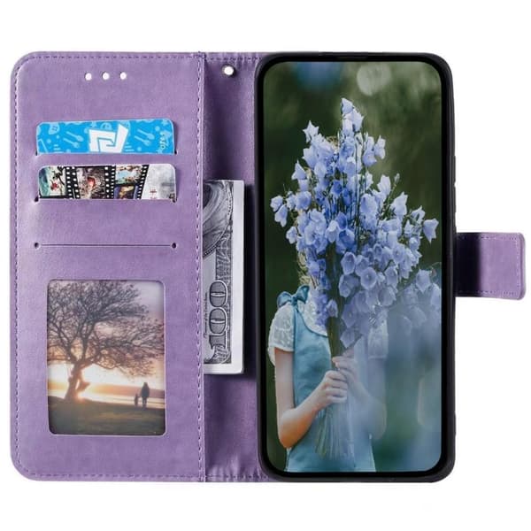 SKALO Xiaomi Redmi Note 12 Pro 5G Mandala Flip Cover - Lilla