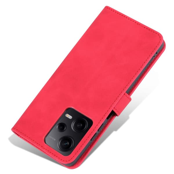 SKALO Xiaomi Redmi Note 12 Pro 5G AZNS Plånboksfodral - Röd