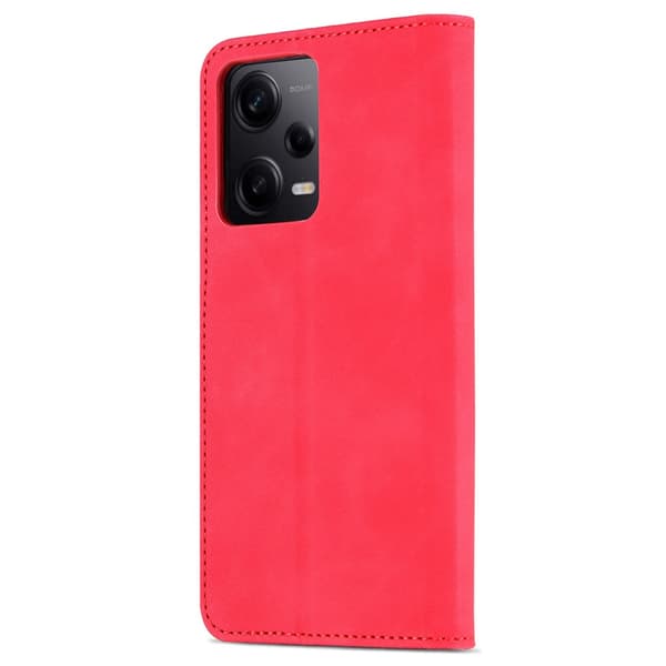 SKALO Xiaomi Redmi Note 12 Pro 5G AZNS Plånboksfodral - Röd
