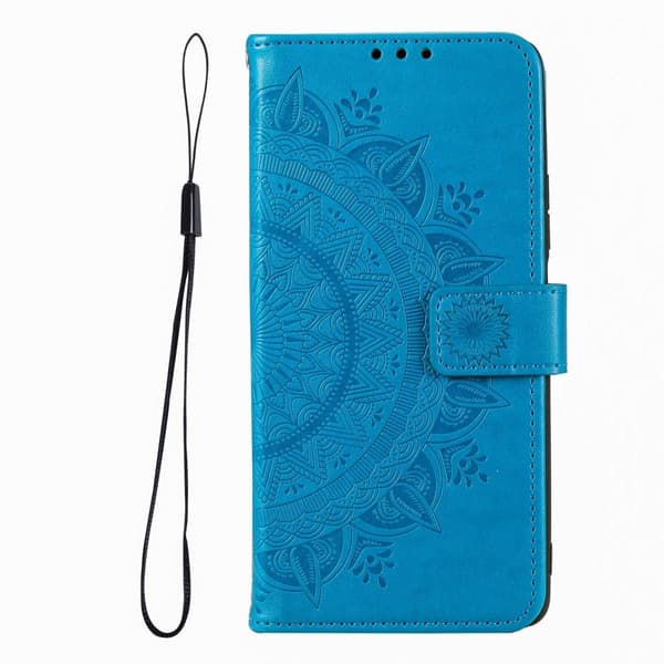 SKALO Xiaomi Redmi Note 12 Pro 5G Mandala lompakkokotelo - Sininen