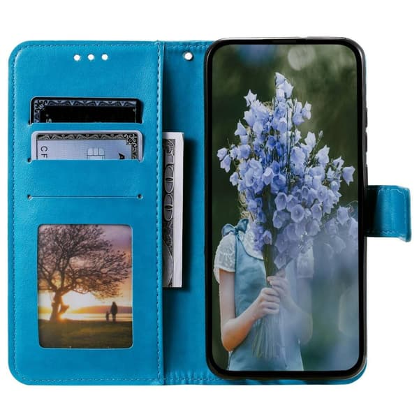 SKALO Xiaomi Redmi Note 12 Pro 5G Mandala lompakkokotelo - Sininen