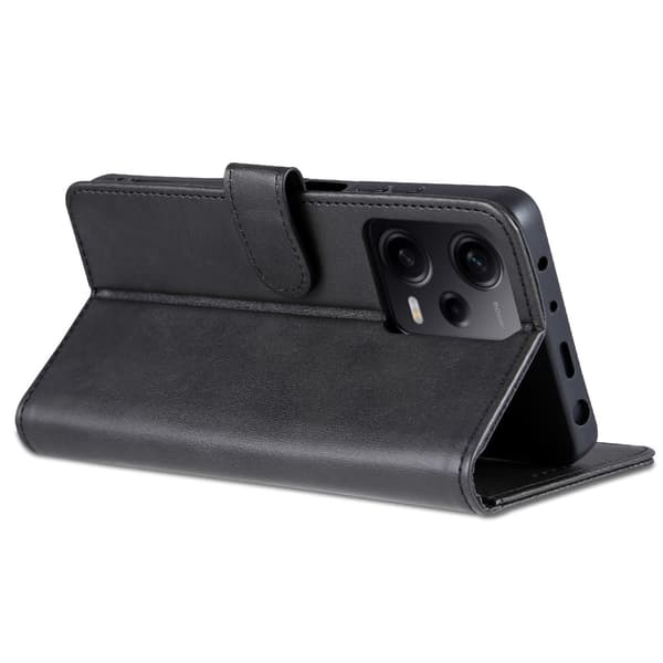 SKALO Xiaomi Redmi Note 12 Pro 5G AZNS Plånboksfodral - Svart