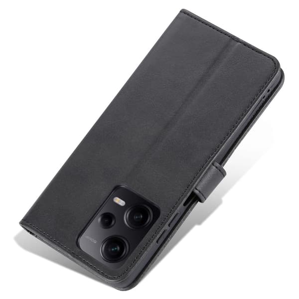 SKALO Xiaomi Redmi Note 12 Pro 5G AZNS Plånboksfodral - Svart