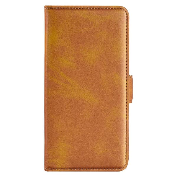 SKALO Xiaomi Redmi Note 12 Pro 5G Premium Wallet Flip Cover - Lys brun