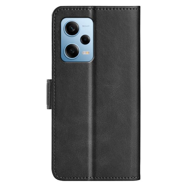 SKALO Xiaomi Redmi Note 12 Pro 5G Premium Wallet Lompakkokotelo - Musta