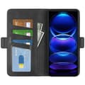 Pikkukuva 2 / 6: SKALO Xiaomi Redmi Note 12 Pro 5G Premium Wallet Lompakkokotelo - Musta