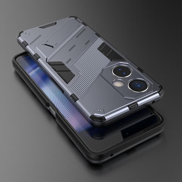 SKALO OnePlus Nord CE 3 Lite 5G Hybrid BIBERCAS Cover - Mørkeblå