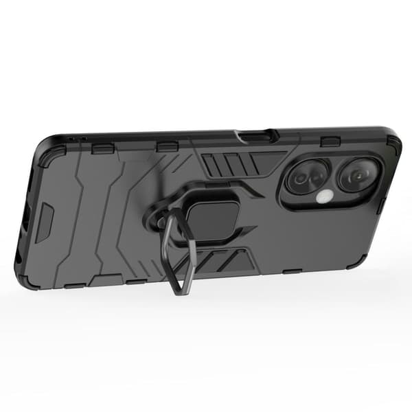 SKALO OnePlus Nord CE 3 Lite 5G Armor Hybrid Metallring skal - Svart