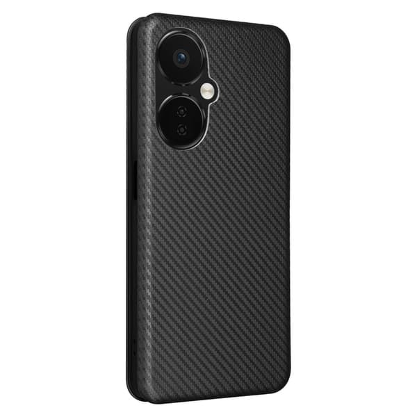 SKALO OnePlus Nord CE 3 Lite 5G Carbon Fiber Plånboksfodral - Svart