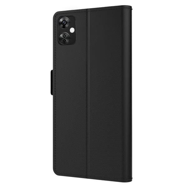 SKALO OnePlus Nord CE 3 Lite 5G Kortholder Mirror Flip Cover - Sort