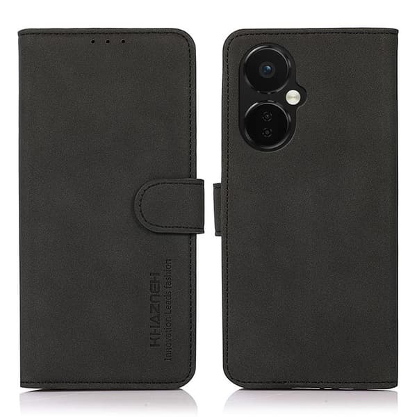 SKALO OnePlus Nord CE 3 Lite 5G KHAZNEH Lompakkokotelo PU-nahasta - Musta