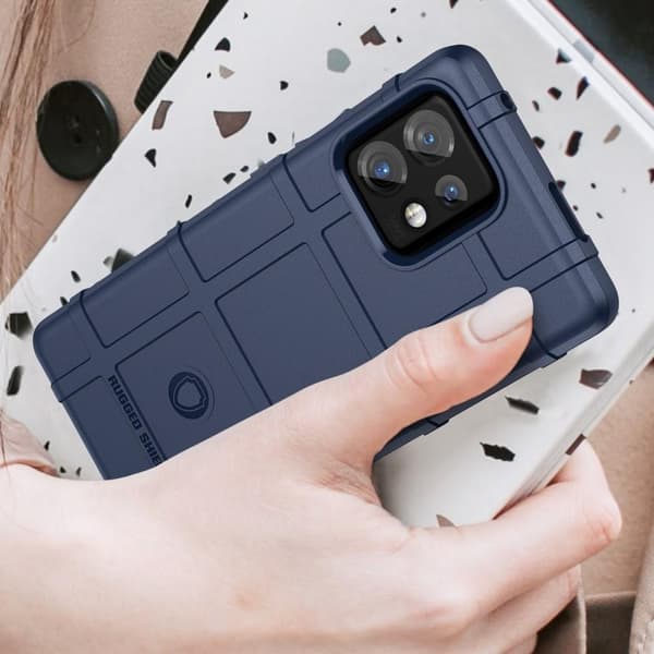 SKALO Motorola Edge 40 Pro 5G Rugged Shield iskunkestävä TPU suojakuori