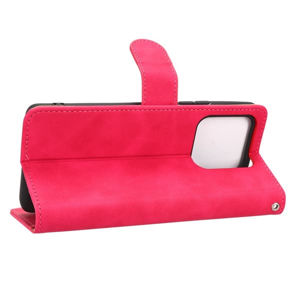 SKALO Xiaomi 13 Pro 5G Matt PU-læderpungetui - Cerise