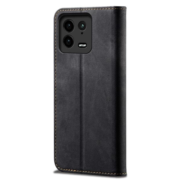 SKALO Xiaomi 13 Pro 5G Jeans Plånboksfodral - Svart