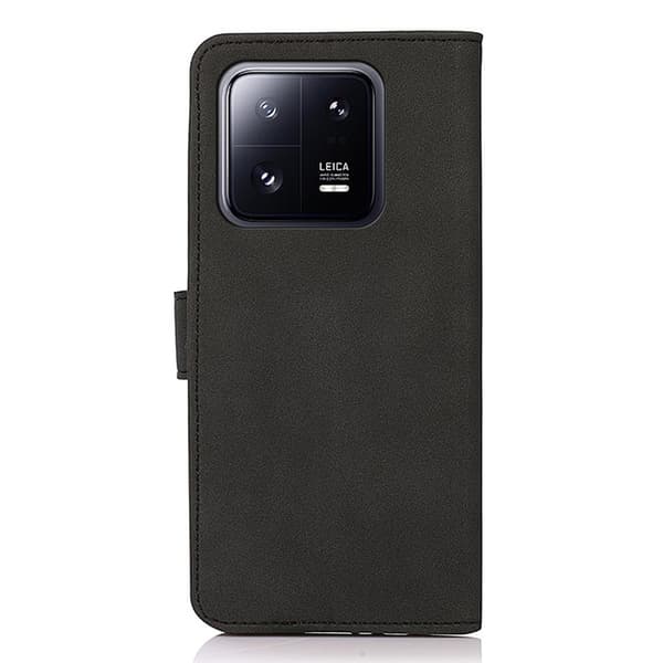 SKALO Xiaomi 13 Pro 5G KHAZNEH Lompakkokotelo PU-nahasta - Musta