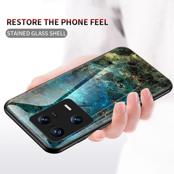 SKALO Xiaomi 13 Pro 5G Marmor hærdet glas TPU Cover - #2