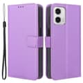 Pikkukuva 1 / 8: SKALO Motorola Moto G73 5G Premium Mini Rhombus Lompakkokotelo - Violetti