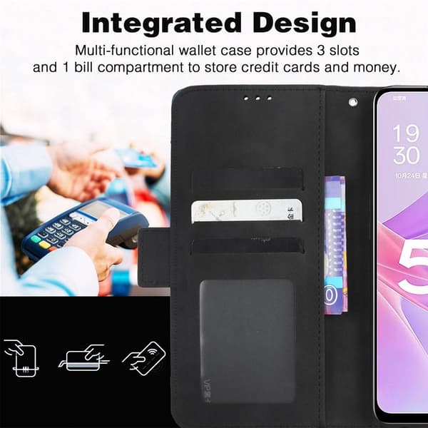SKALO Motorola Moto G73 5G 6-FACK Plånboksfodral - Rosa