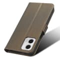 Miniatyrbillede 4 af 8: SKALO Motorola Moto G73 5G Premium Mini Rhombus Wallet Flip Cover - Brun